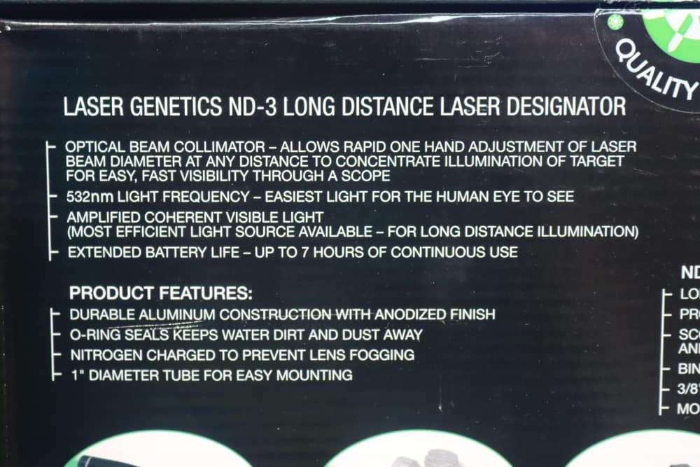LASER GENETICS Model ND.3 Laser Designator Green Night Vision Solution NEW -img-13