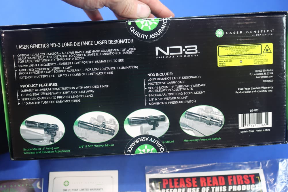 LASER GENETICS Model ND.3 Laser Designator Green Night Vision Solution NEW -img-12