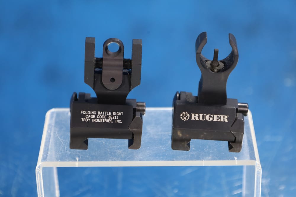 Troy Industries Folding Battle Sight Set Ruger Branding-img-3