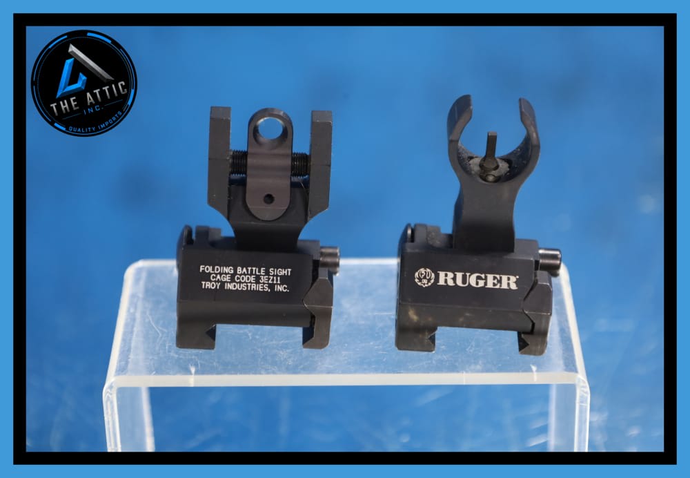 Troy Industries Folding Battle Sight Set Ruger Branding-img-0