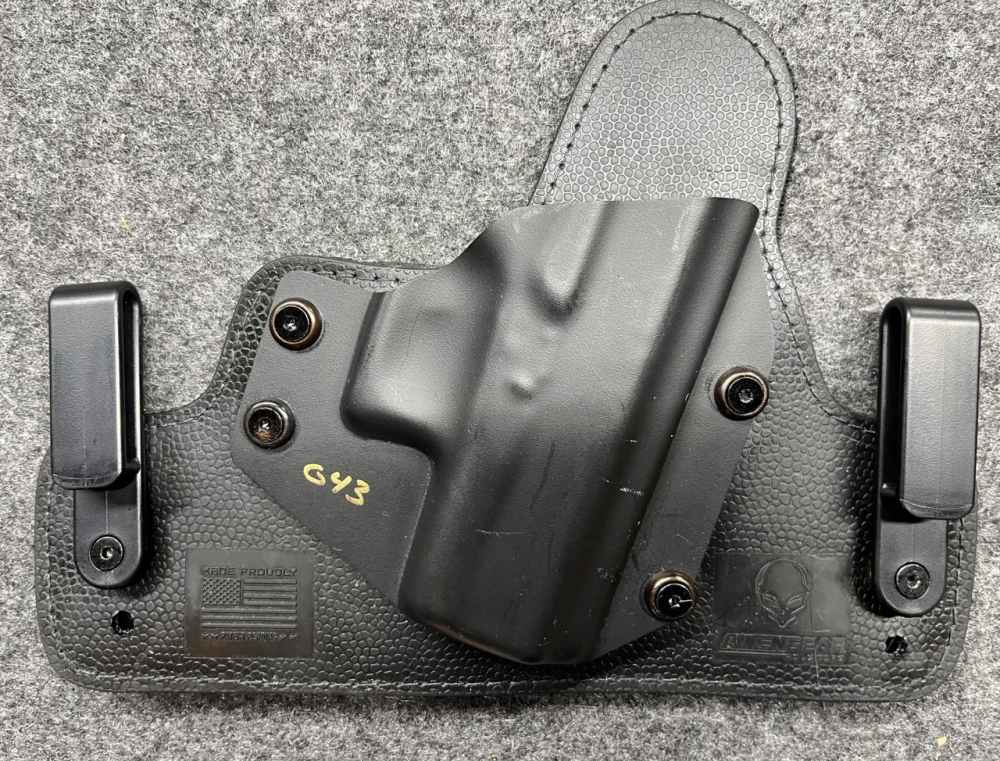 Glock 43 G43 Austria 6rd w Vickers Trigger + Aliengear Holster PENNY Start-img-8