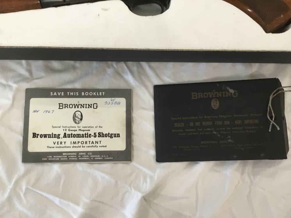 Browning A5 12 ga 3 in Magnum Belgium NEW Box-img-1