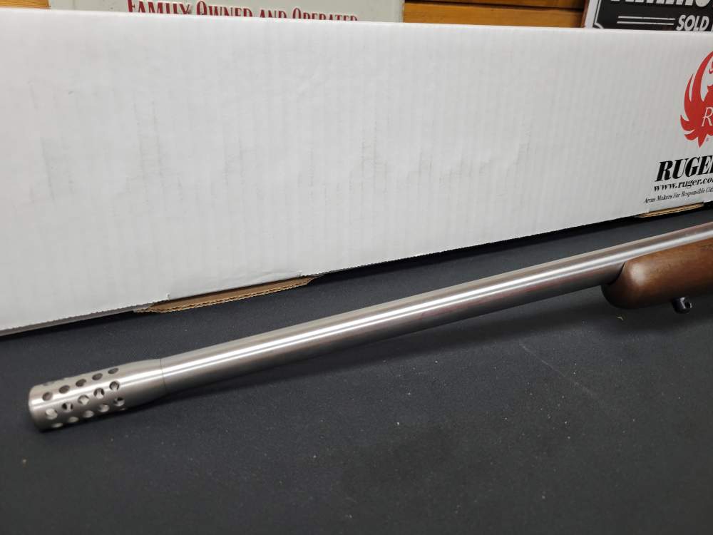 Ruger M77 Hawkeye LEFT HANDED .450 Bushmaster w/ Mag-Na-Port Brake 22" SS-img-2