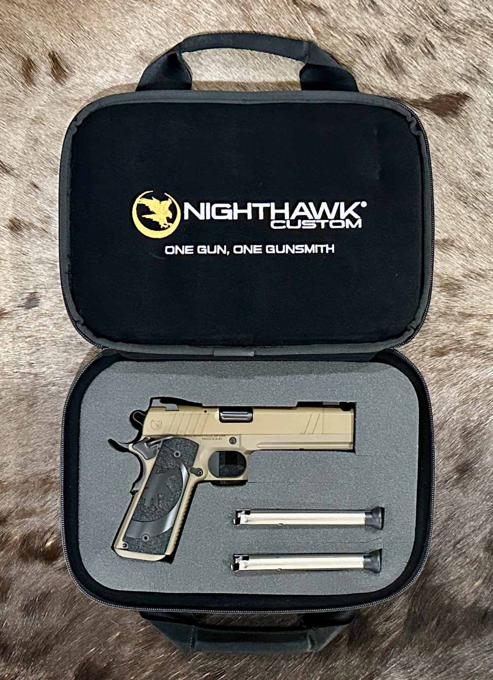 NIGHTHAWK CUSTOM SAND HAWK GOV'T 9MM 1911 SINGLE STACK, IOS, OTHER UPGRADES-img-24