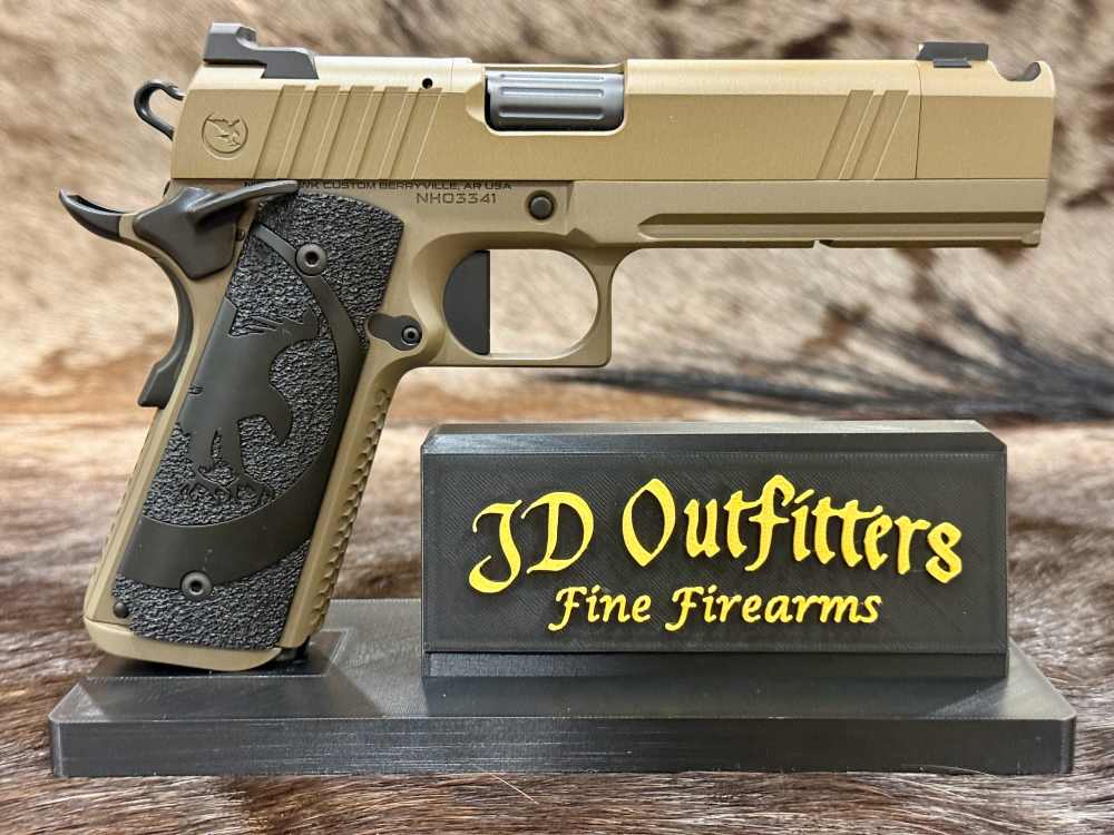 NIGHTHAWK CUSTOM SAND HAWK GOV'T 9MM 1911 SINGLE STACK, IOS, OTHER UPGRADES-img-0