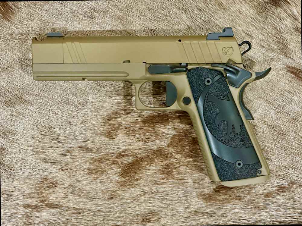 NIGHTHAWK CUSTOM SAND HAWK GOV'T 9MM 1911 SINGLE STACK, IOS, OTHER UPGRADES-img-9