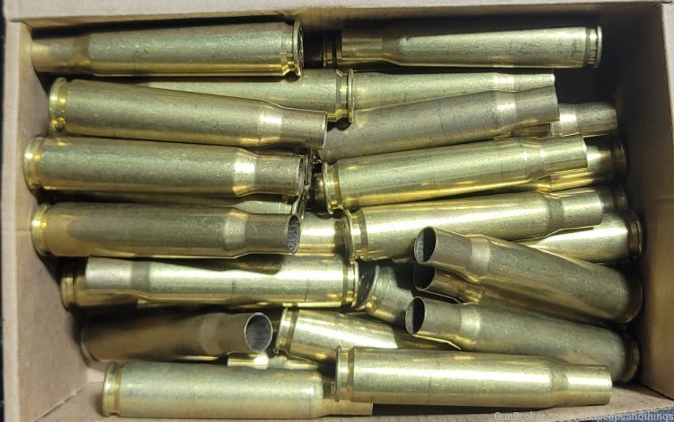 LAKE CITY , JAG and others Mixed Headstamp! 50 BMG brass Primed 25 pc lot -img-0