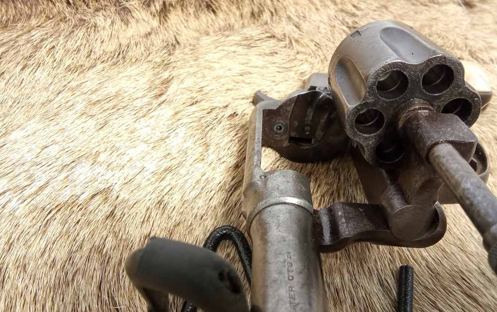 Smith & Wesson 32 Winchester revolver PEARL GRIPS -img-14