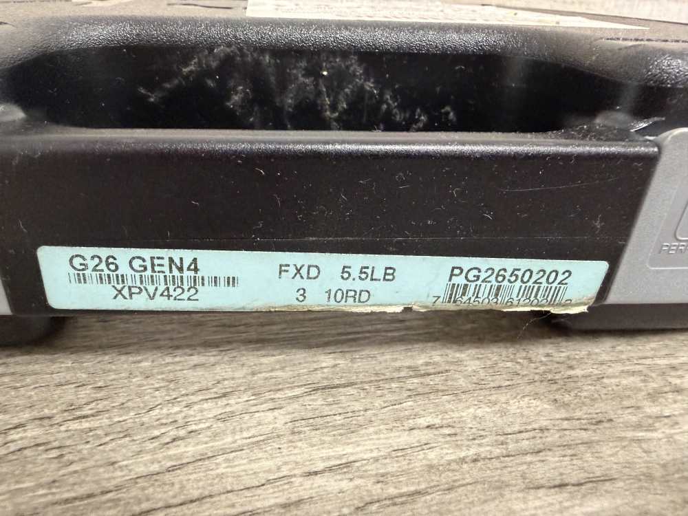 GLOCK 26 GEN 4 9MM ORIGINAL BOX 3 MAGAZINES BLUE LABEL USED PG2650202-img-23
