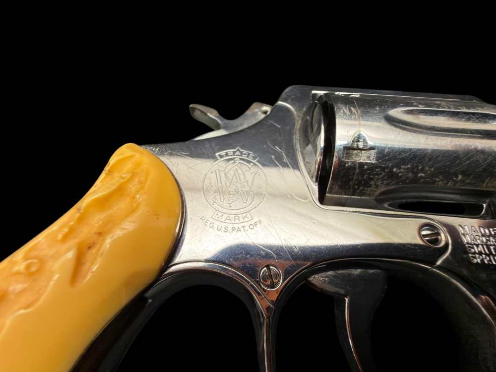 SMITH & WESSON PRE MODEL 10 C-PREFIX .38 SPECIAL W/ NICKEL FINISH 4” C&R -img-19