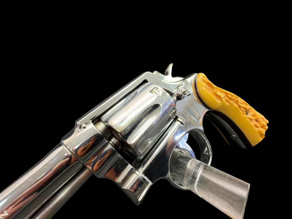 SMITH & WESSON PRE MODEL 10 C-PREFIX .38 SPECIAL W/ NICKEL FINISH 4” C&R -img-8