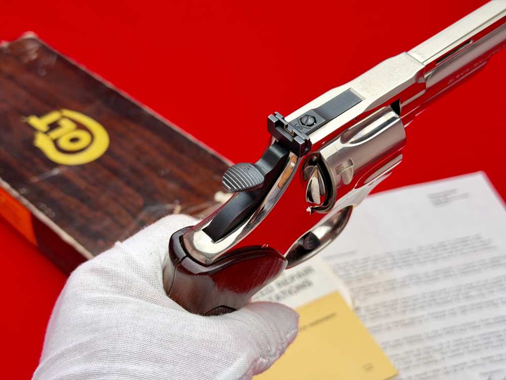 1983 Colt Trooper MK V .357 Magnum - Factory Nickel Finish In Box!-img-11