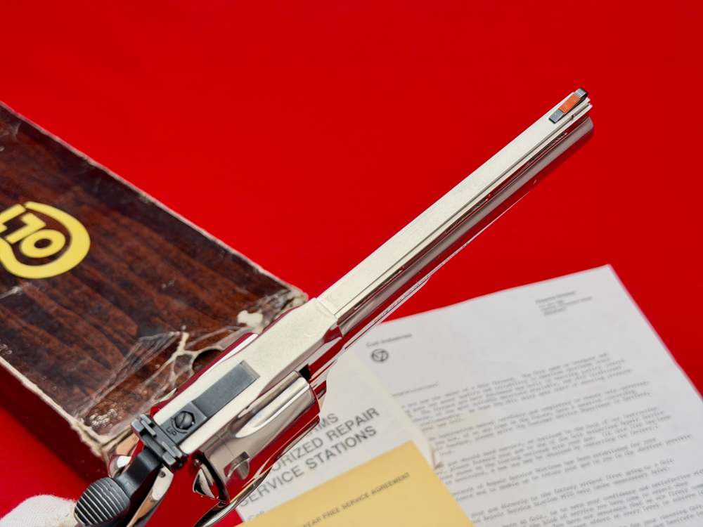 1983 Colt Trooper MK V .357 Magnum - Factory Nickel Finish In Box!-img-12