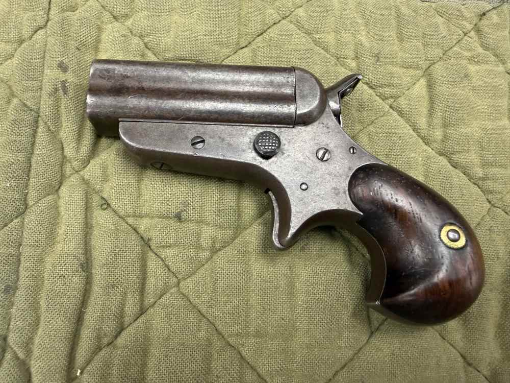 Antique C. Sharps Model 4 Bird’s Head Four-Barrel Pepperbox Derringer 32RF -img-1