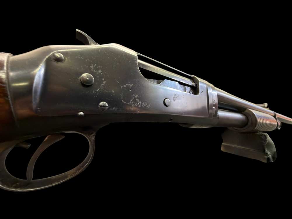 NICE ORIGINAL BLUING 1957 WINCHESTER MODEL 1897 12 GAUGE 30” FULL CHOKE C&R-img-11