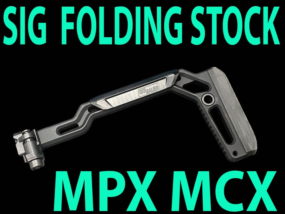 SIG MCX Folding Stock Thin Assembly 2.0 with RISER,  Black-img-0