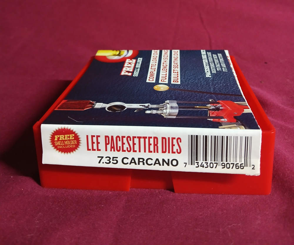 Lee Pacesetter 7.35 Carcano Reloading Die Set & 100 Hornady Bullets-img-1