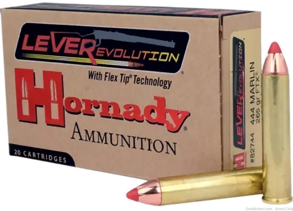 444 Marlin Hornady Superformance Ammo 265 Gr-img-1