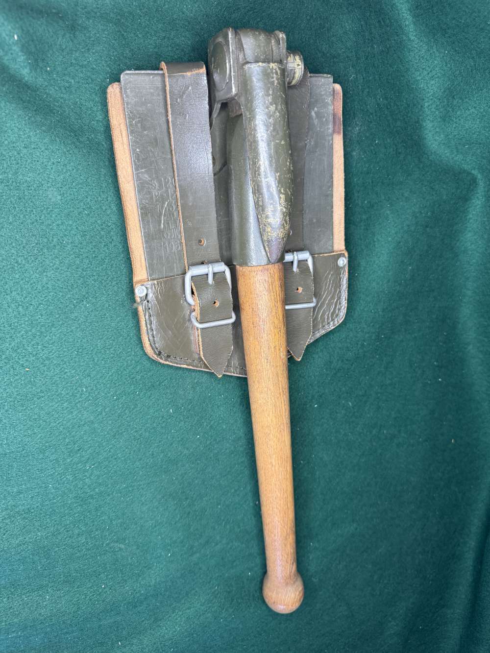 Bundeswehr Folding Shovel Entrenching Tool Pick German -img-0