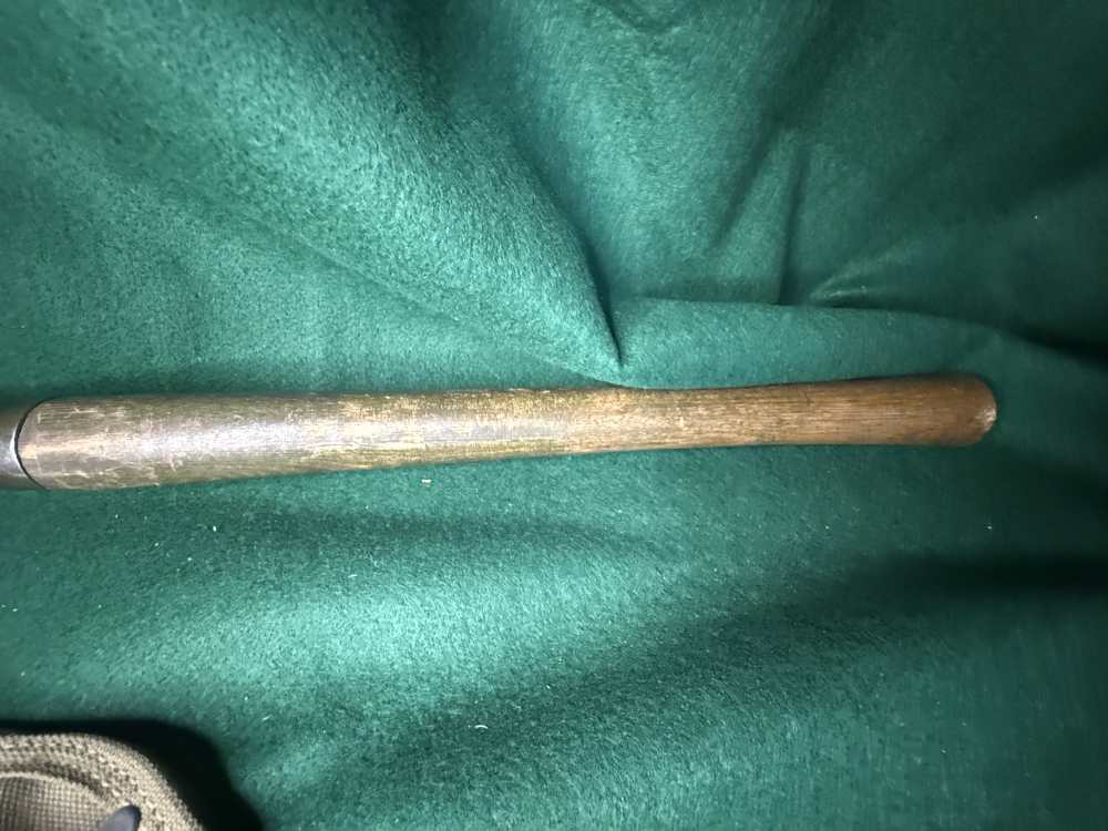 WWII US M1943 Folding Shovel Ames 1944 1945 Cover Carrier Kesler WW2 E-Tool-img-7