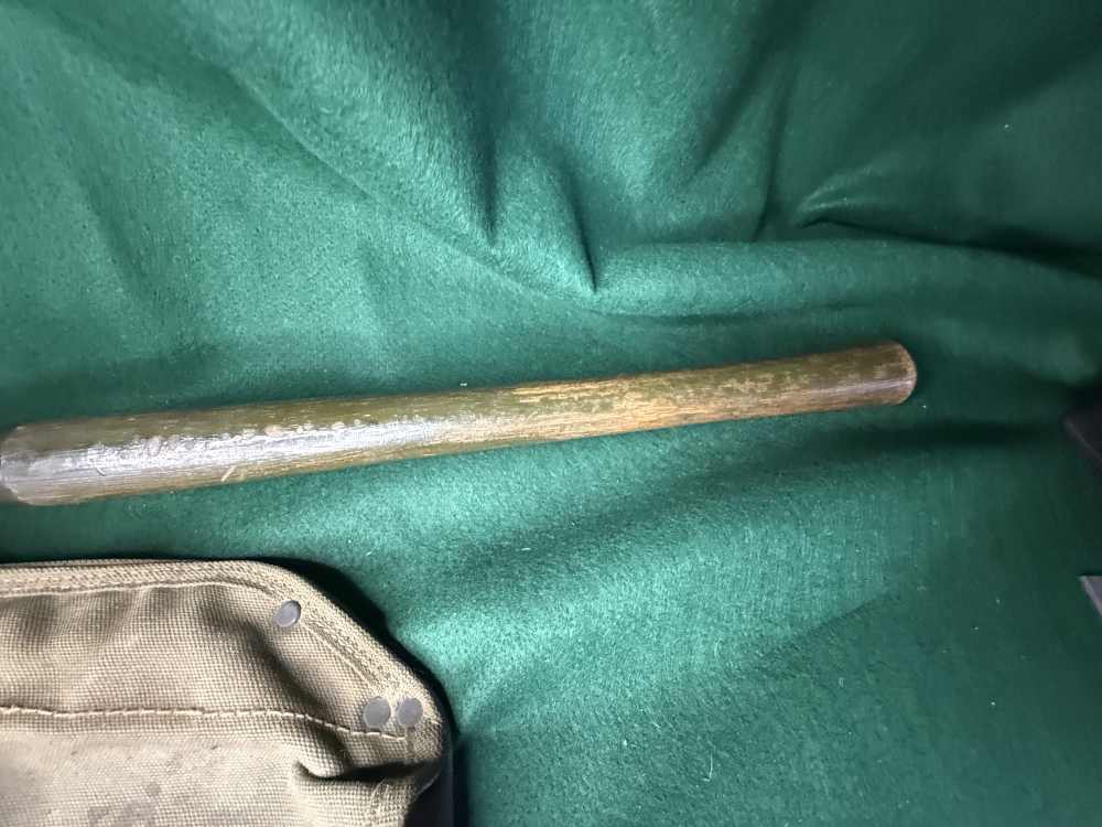 WWII US M1943 Folding Shovel Ames 1944 1945 Cover Carrier Kesler WW2 E-Tool-img-3