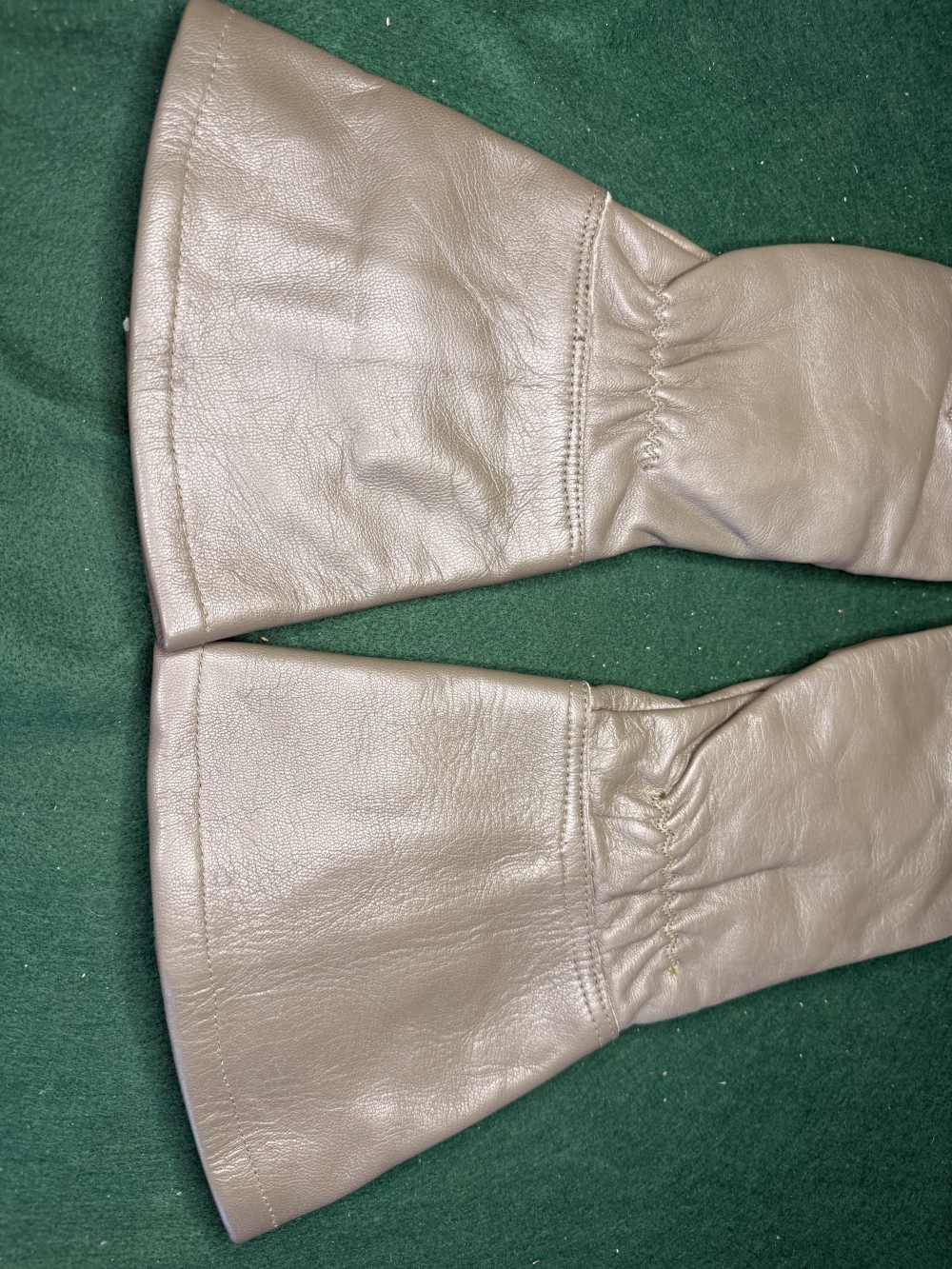 West German BW Leather Trigger Finger Mittens Gloves Cold War 1982 Size 9-img-3