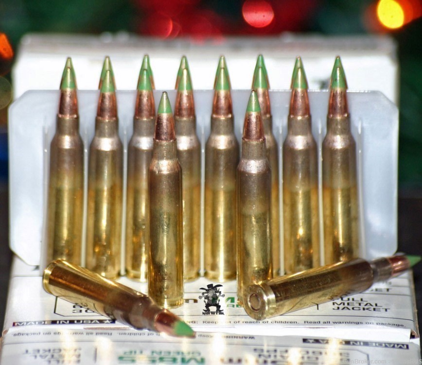 Winchester 5.56mm NATO M855 62 Grain Penetrator "Green" Tip 20 Round Box-img-1