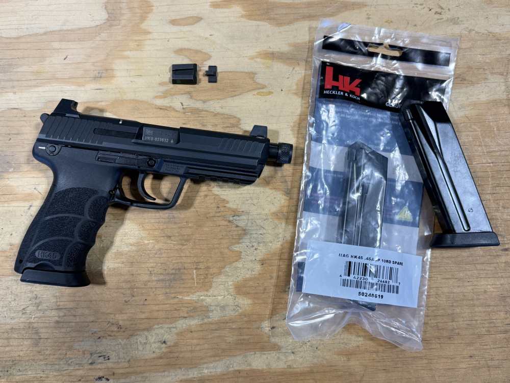 Heckler & Koch H&K HK45 Tactical V1 HK45T 45 ACP 3x Mags Threaded Barrel -img-2