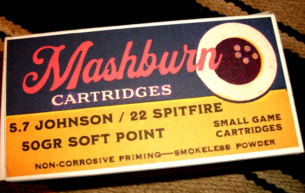 5.7 Johnson 22 Spitfire 50gr SP Mashburn Cartridge Company 50rds NEW-img-0