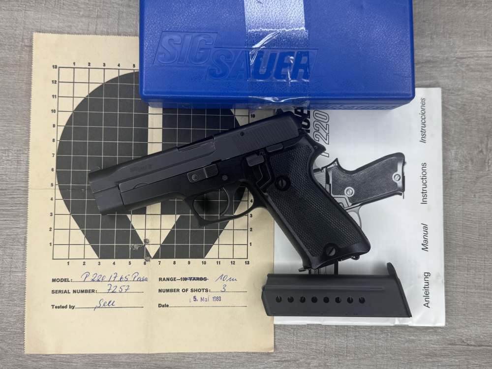 1980 Sig Sauer P220 7.65mm Para .30 Luger German Semi-Auto - Rare Caliber-img-0