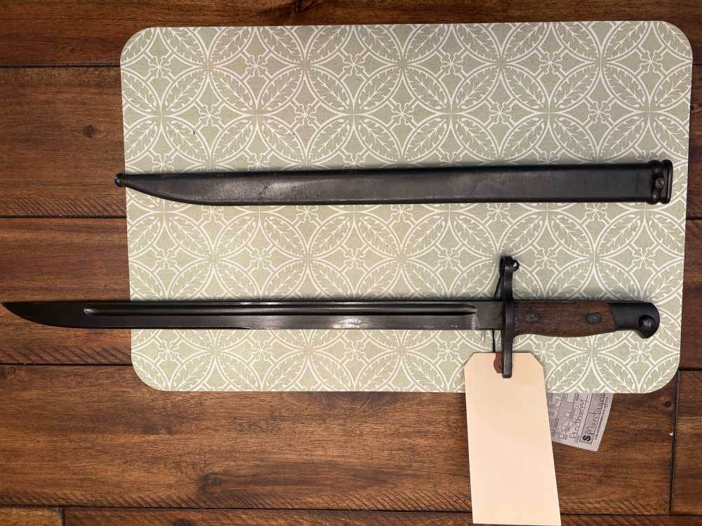 JAPAN WWII JAPANESE TYPE 30 ARISAKA BAYONET TOYODA STRAIGHT & SCABBARD-img-1