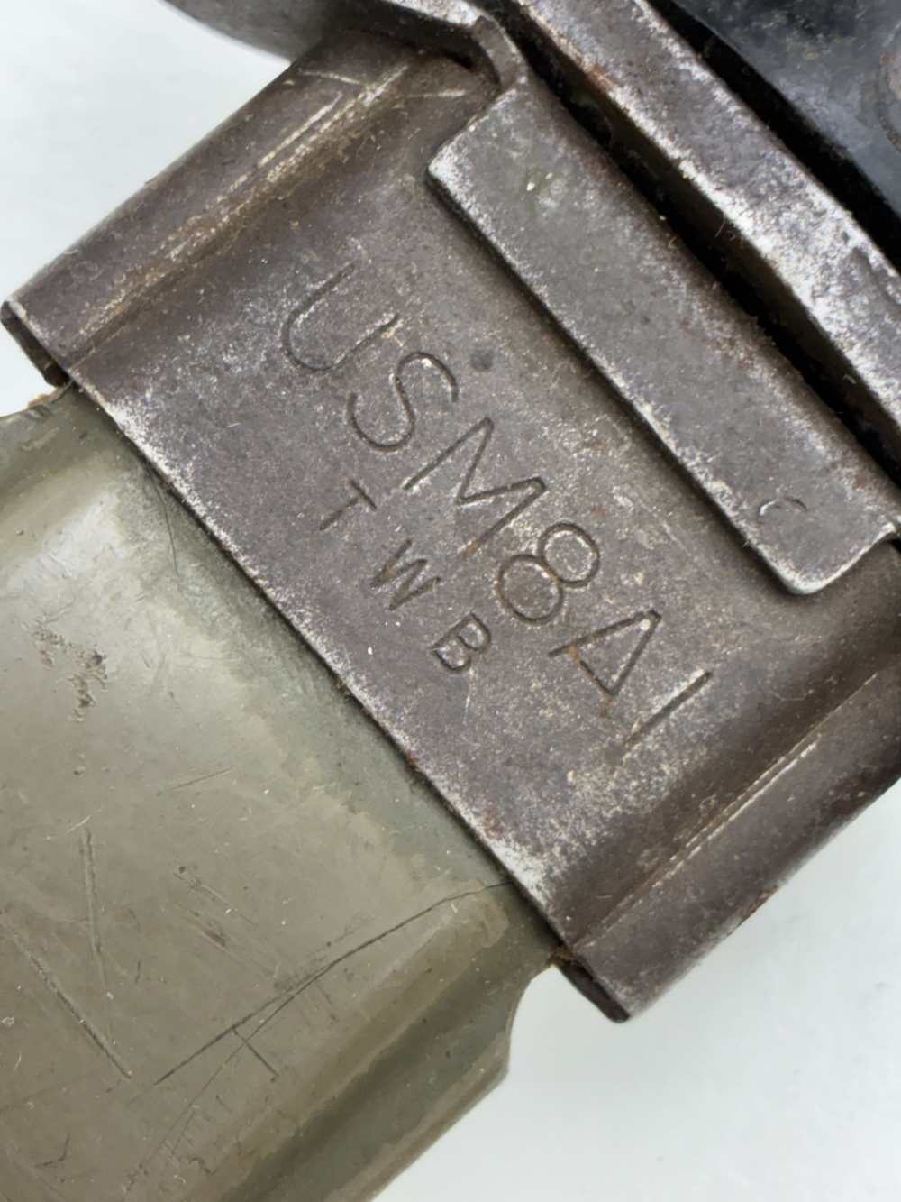 U.S. military M7 bayonet and an M8A1 scabbard.-img-6