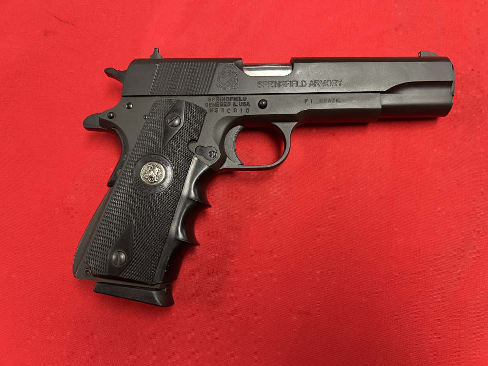 Springfield Armory (IMBEL frame) 1911-A1 5" gov't blued  .45 ACP no box-img-1