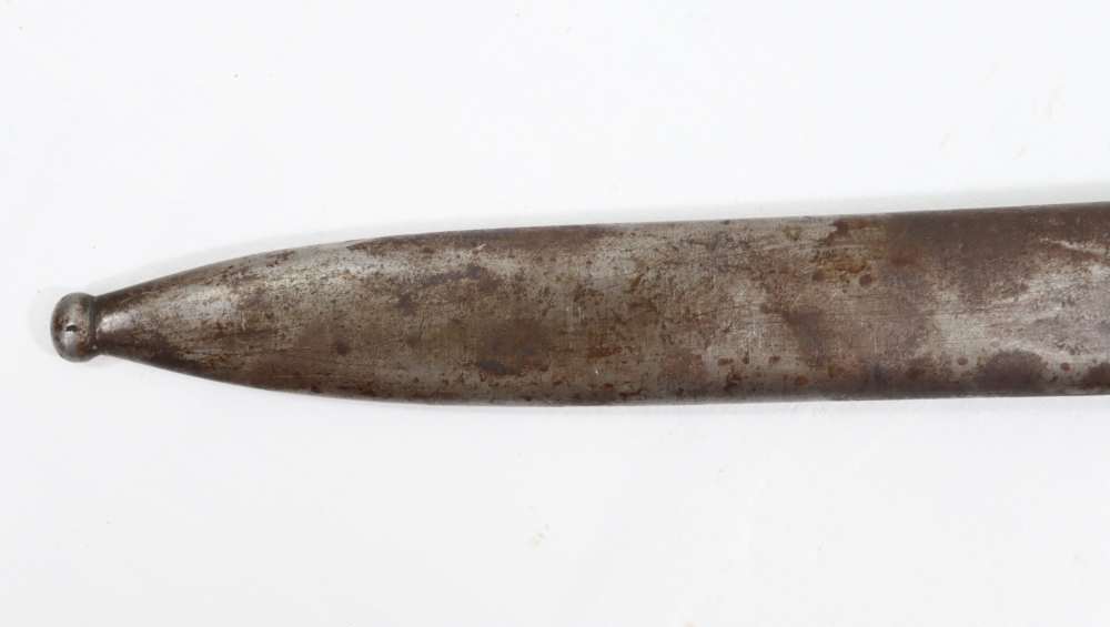 ORG WWI IMP. GERMAN S98/05 SEITENGEWEHR BUTCHER BLADE BAYONET W/ SCABBARD-img-32