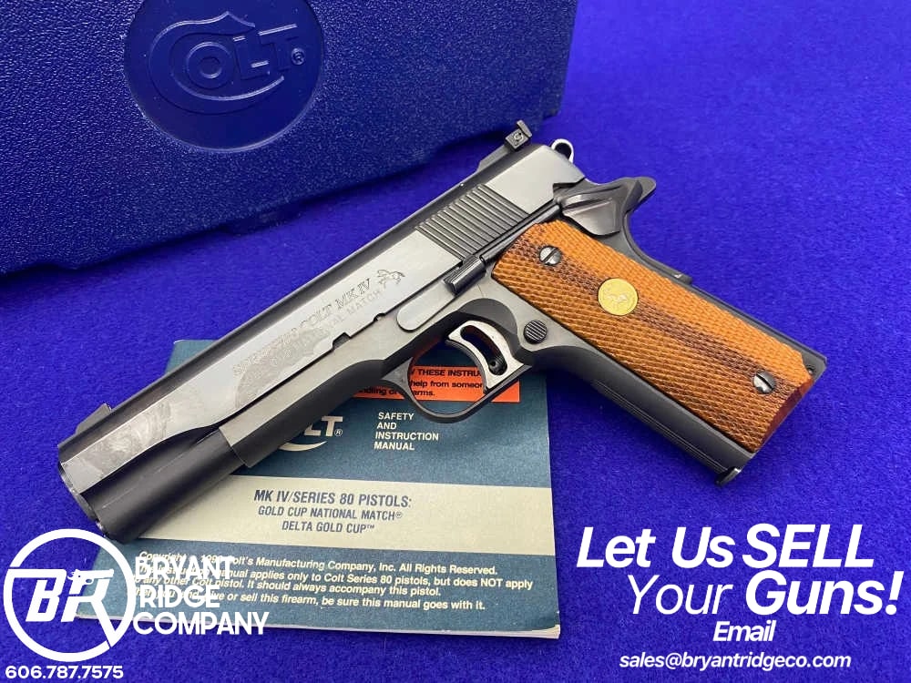 1984 Colt MK IV / Series 80 Gold Cup National Match .45ACP *FANTASTIC COLT*-img-0