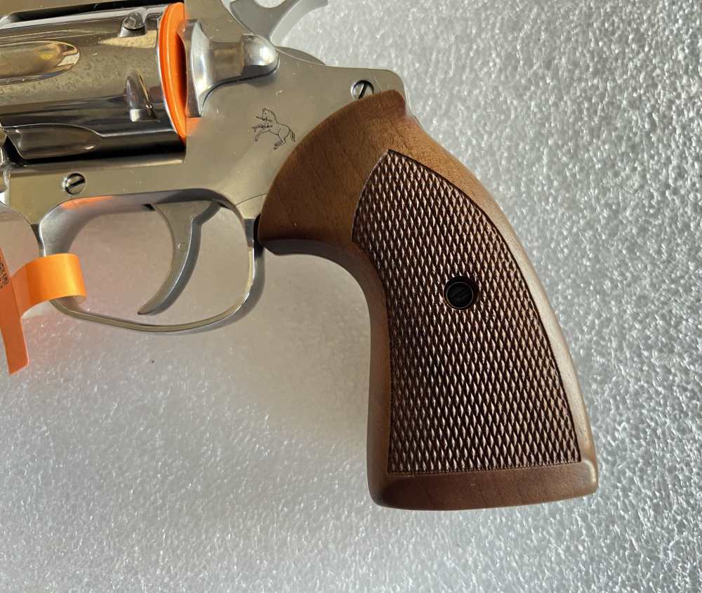 BNIB Colt Viper 357 Mag 4.25" Bbl 1/2 Lug Stainless Wood Grips NR-img-5
