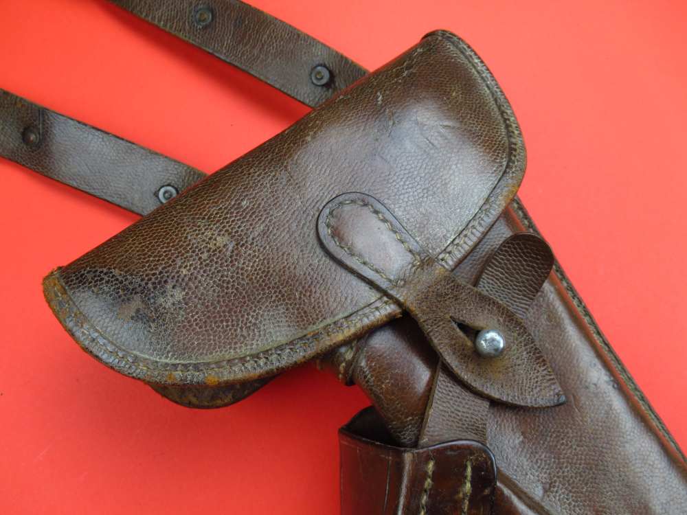 Very desirable 1910 Imperial German WWI Roth Steyr M1907 8mm Holster Hahn -img-46