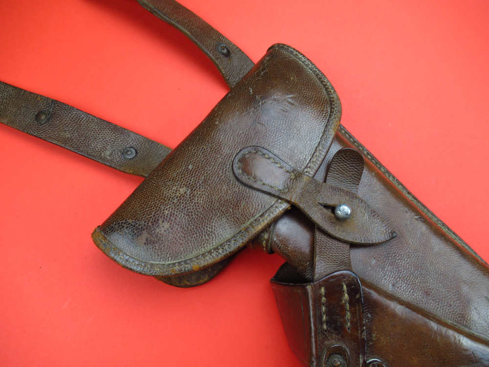 Very desirable 1910 Imperial German WWI Roth Steyr M1907 8mm Holster Hahn -img-42
