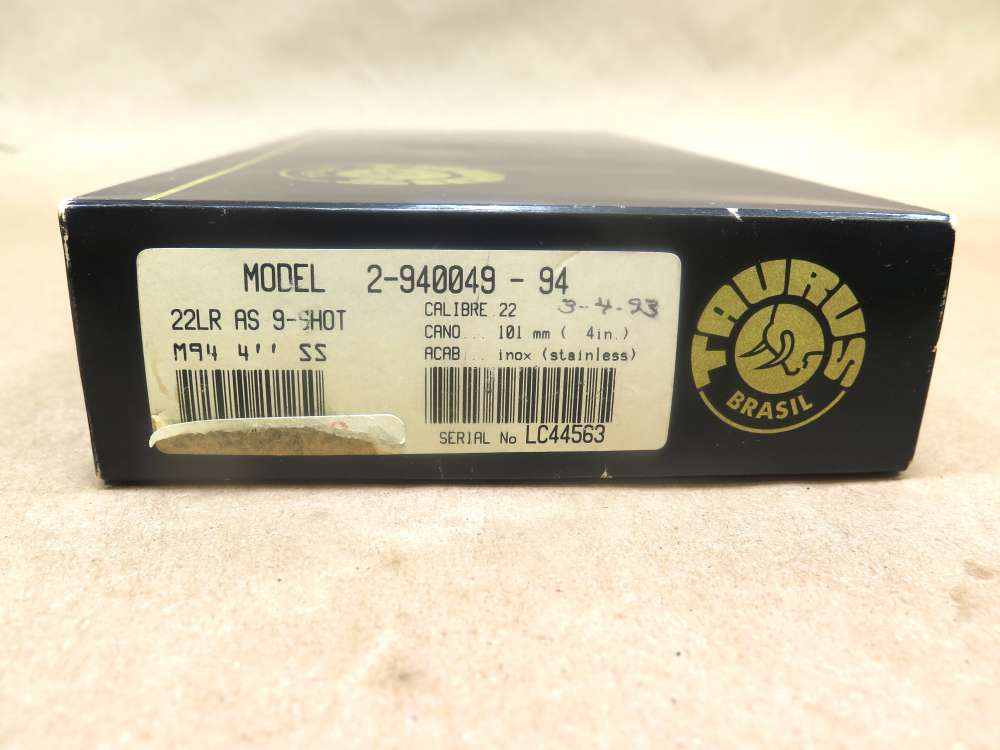Taurus Model 94 .22LR Stainless Revolver W/Box No Reserve-img-25