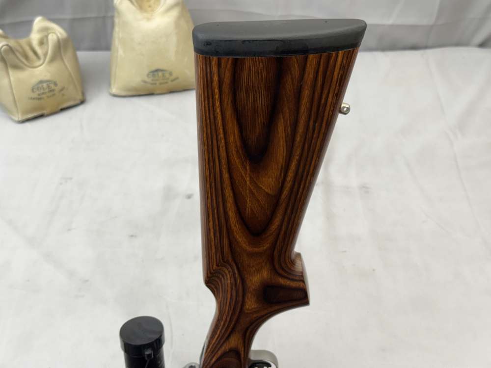 Like New LH Savage Model 12 Varminter Heavy Fluted Barrel .223 Rem + Scope-img-23