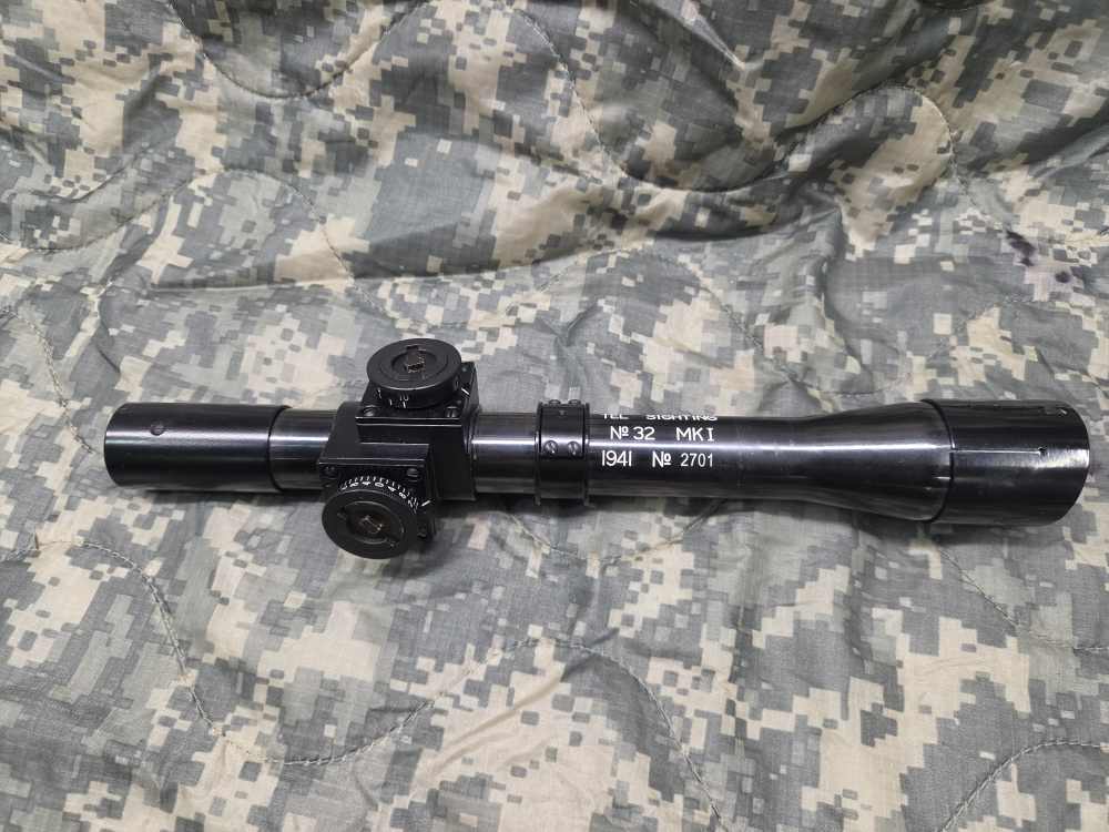 No 4 Enfield, No 32 mk 1 WWII sniper scope, British-img-0