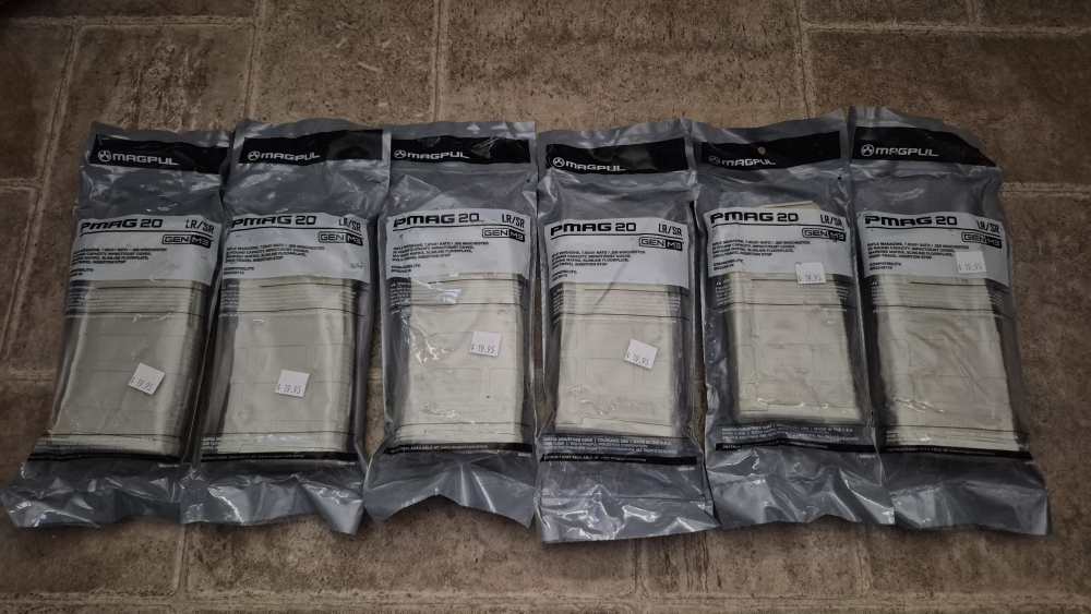 MAGPUL GEN 3 LR/SR PMAG 20rd 7.62 NATO 308 WIN RARE SAND COLOR!!-img-0