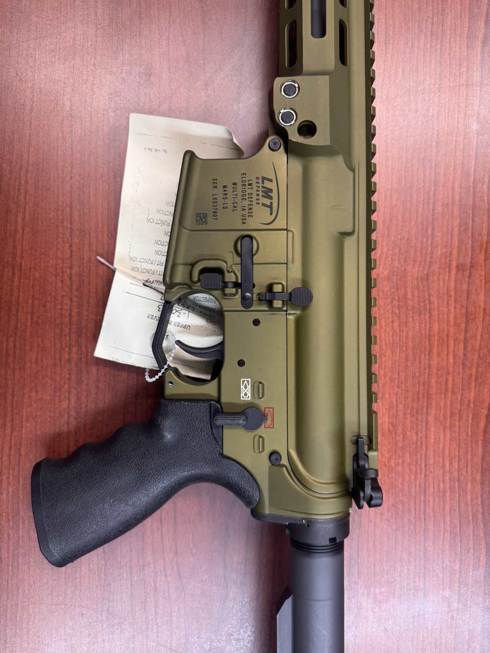 LMT Specwar Pistol Factory Green Anodized RARE-img-2
