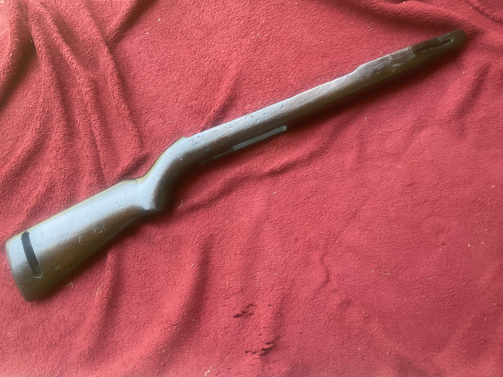 Nice US 30 Caliber Carbine WWII Inland Walnut Stock-img-1