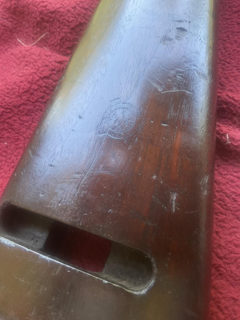 Nice US 30 Caliber Carbine WWII Inland Walnut Stock-img-0