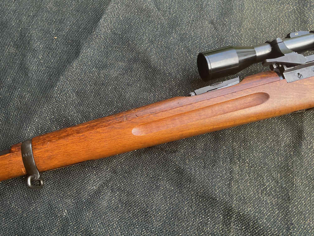 Nice US 30 Caliber Carbine WWII Inland Walnut Stock-img-27