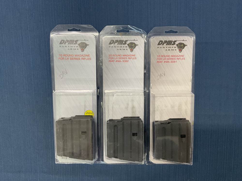 Lot of 3 Factory DPMS AR-10 10 Round .308 WIN/7.62 NATO Metal Mags Penny NR-img-0