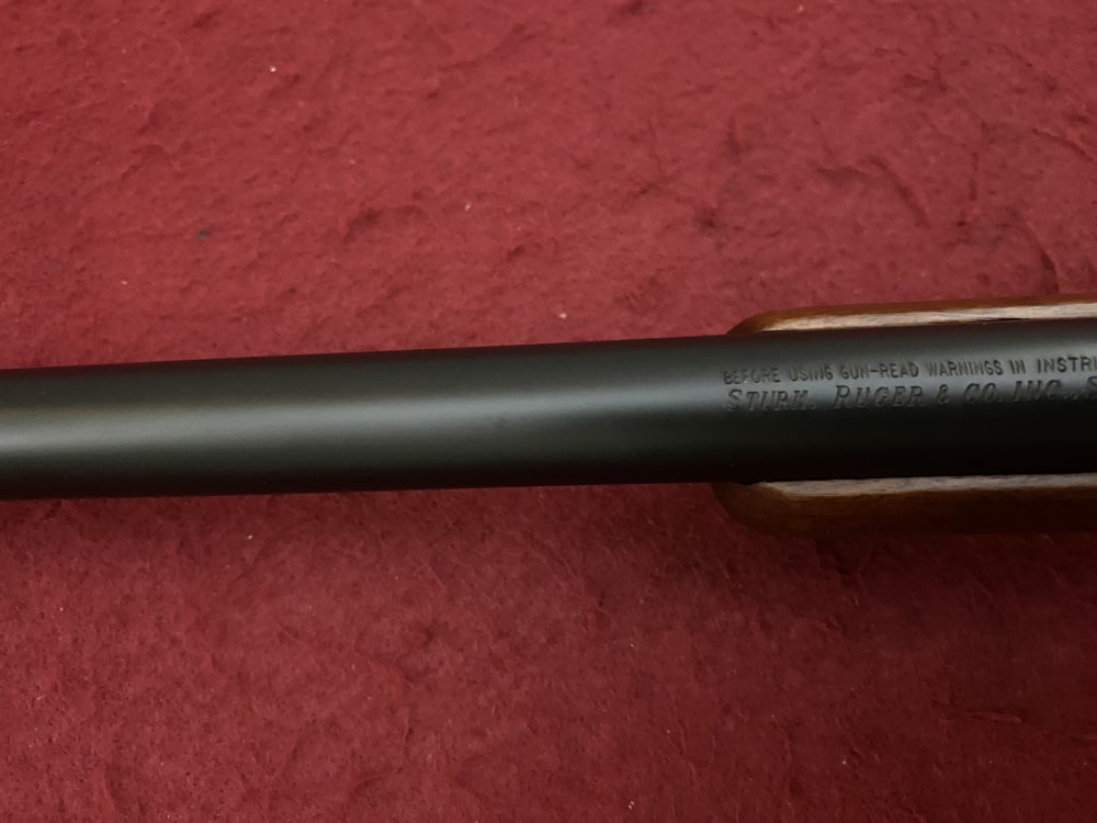 Excellent Ruger M77 Hawkeye African .375 Ruger 23" Walnut blued 07129-img-104