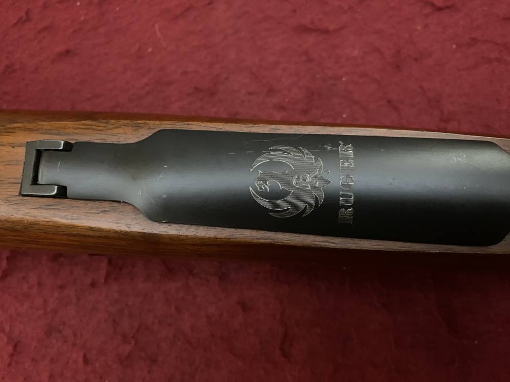 Excellent Ruger M77 Hawkeye African .375 Ruger 23" Walnut blued 07129-img-80