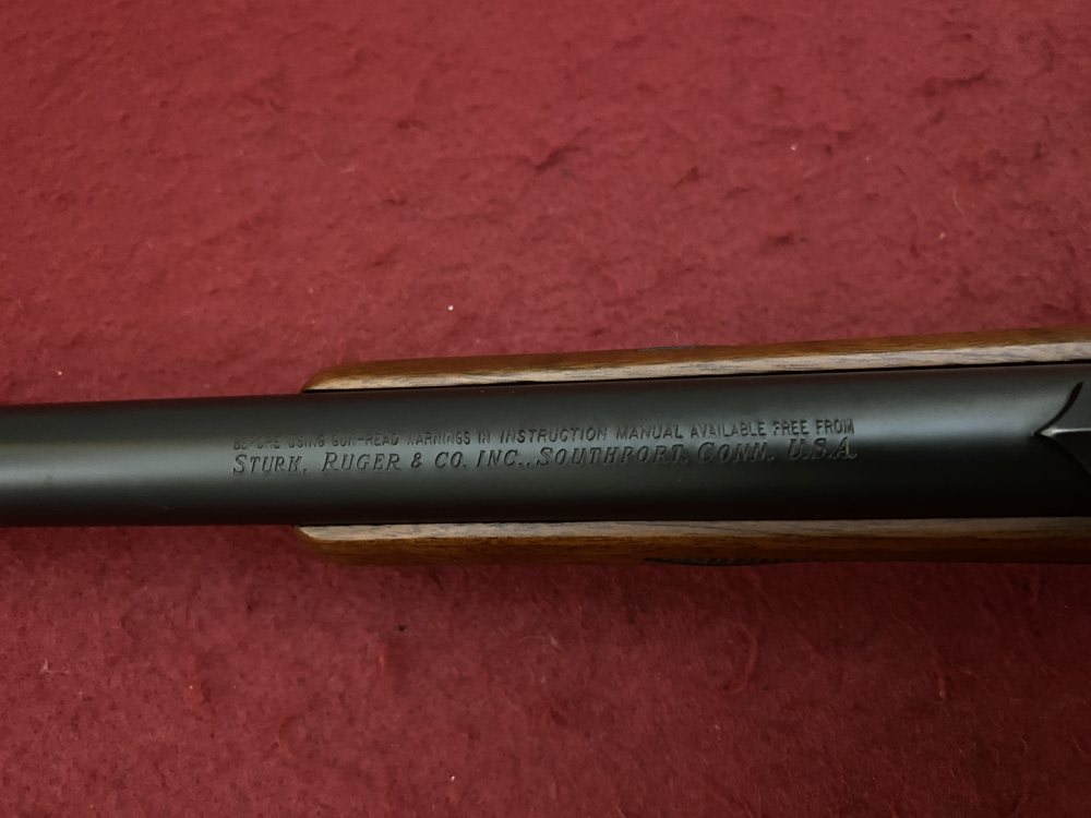Excellent Ruger M77 Hawkeye African .375 Ruger 23" Walnut blued 07129-img-102